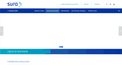 Desktop Screenshot of fundacionsura.com