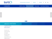 Tablet Screenshot of fundacionsura.com